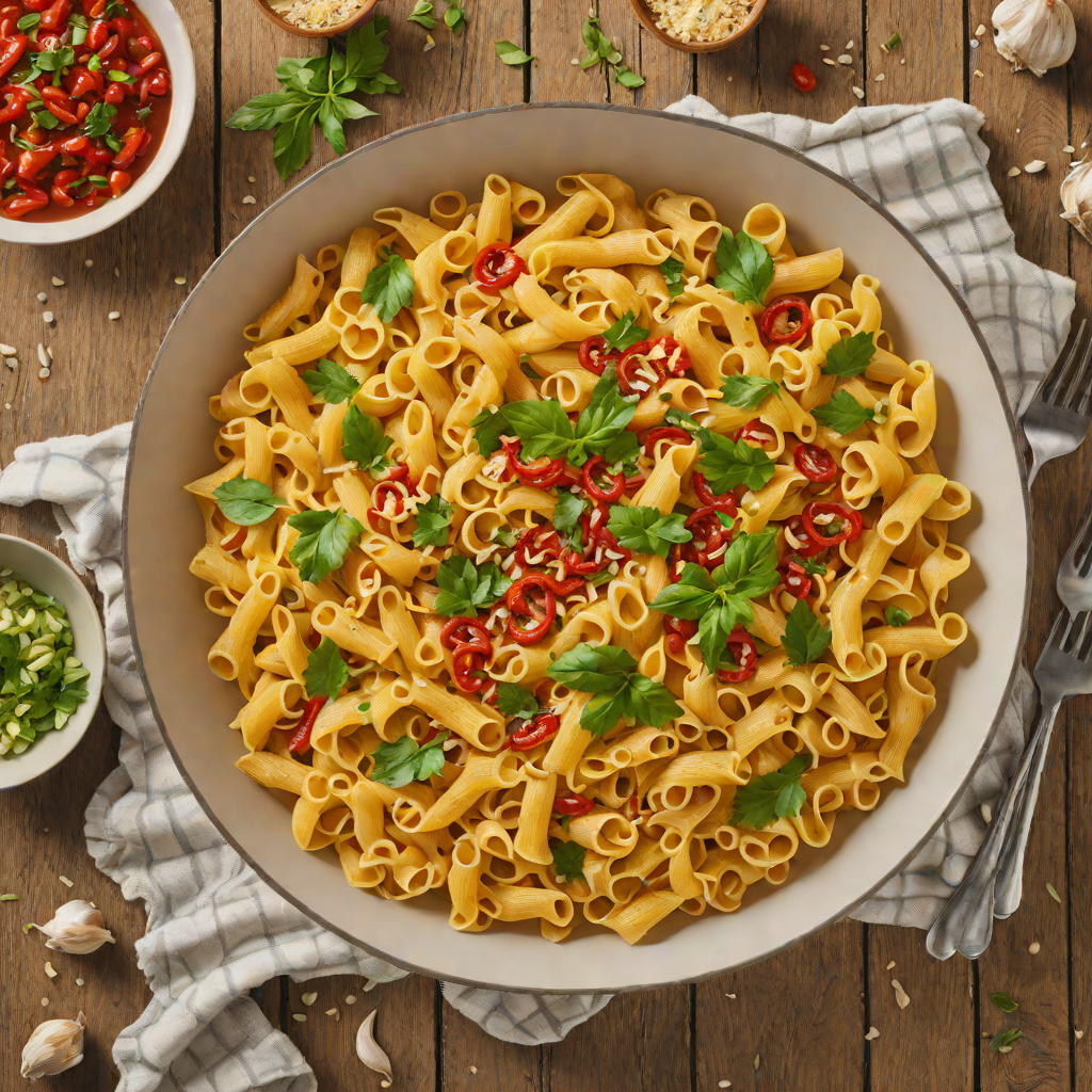 One-Pot Shell Pasta with Garlic and Chili