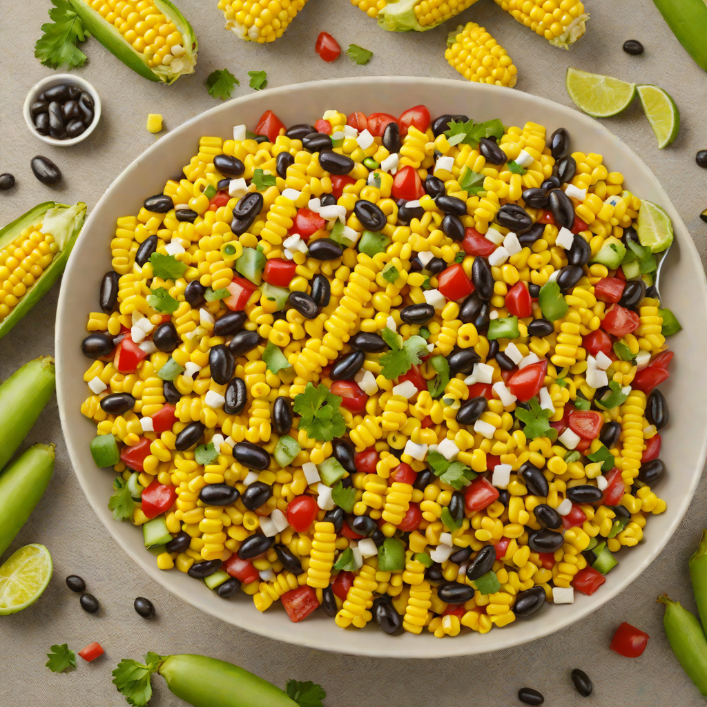 Shell Gift Card-Inspired Sweet Corn and Black Bean Salad