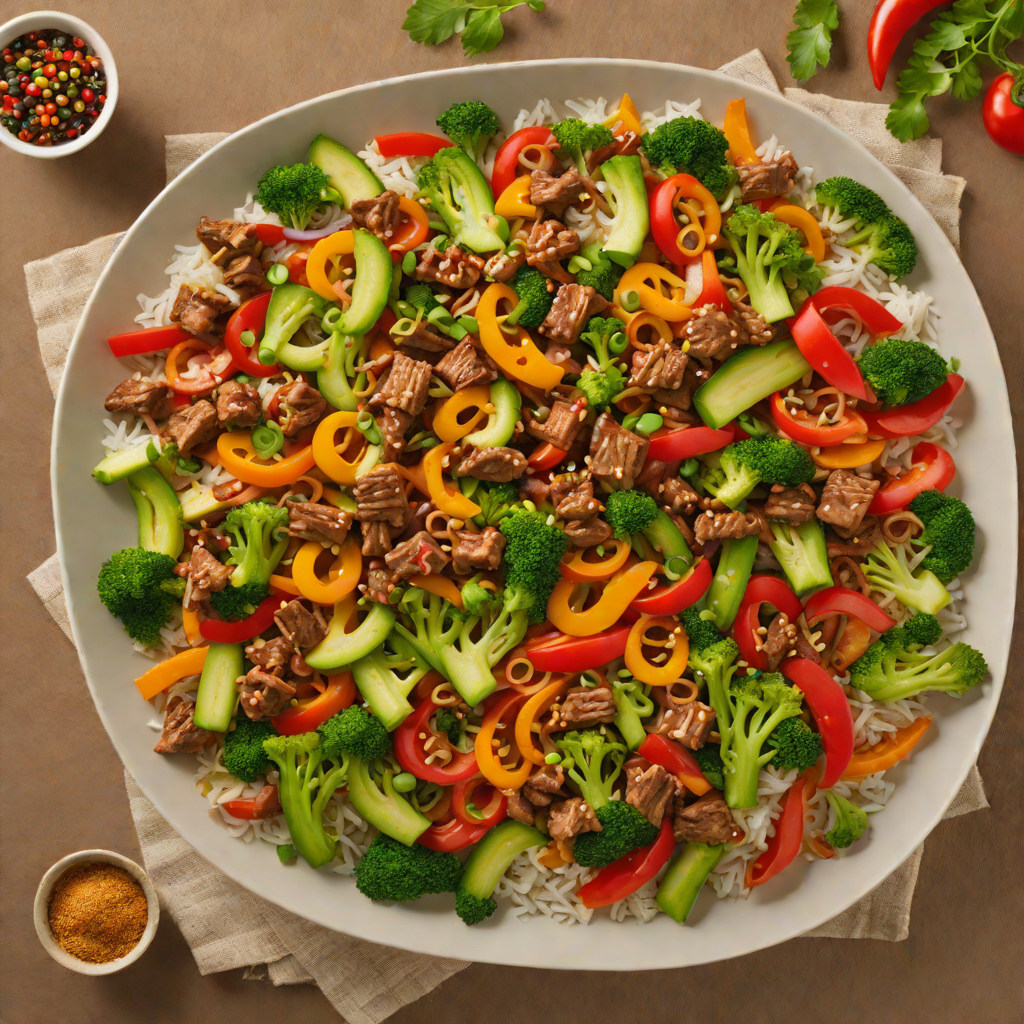 Circle K Inspired Spicy Beef and Vegetable Stir Fry