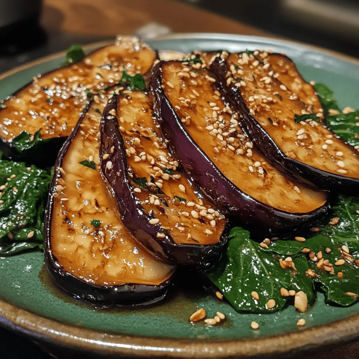 Authentic Miso-Glazed Eggplant with Sesame