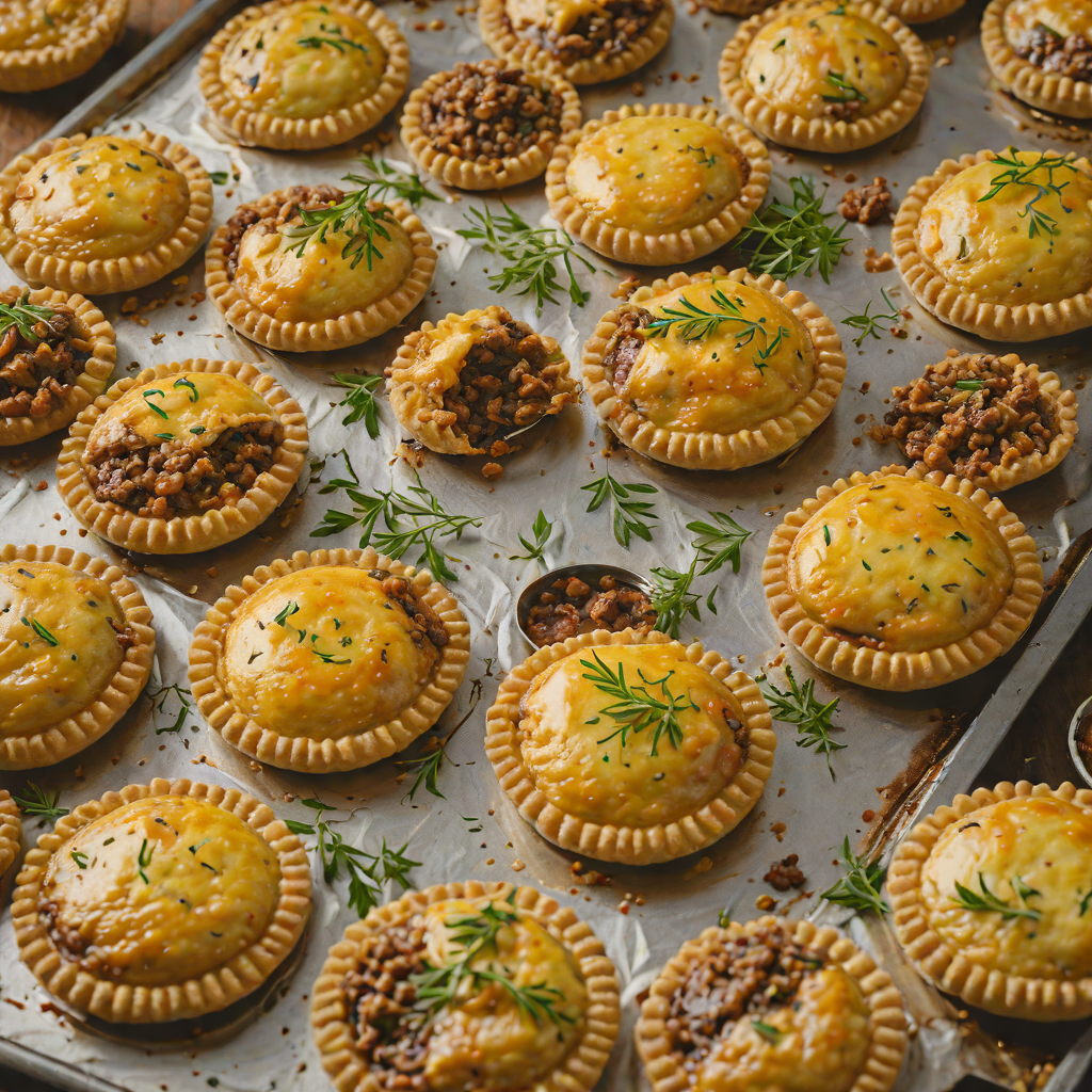 Sheet Pan Aussie Meat Pies with Minced Beef and Herbs