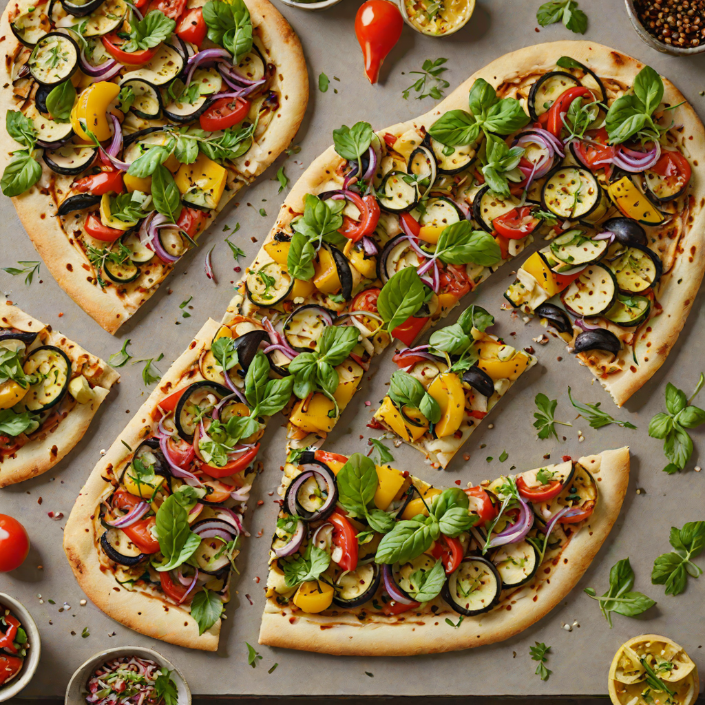 Rustic Grilled Vegetable and Herb Flatbread