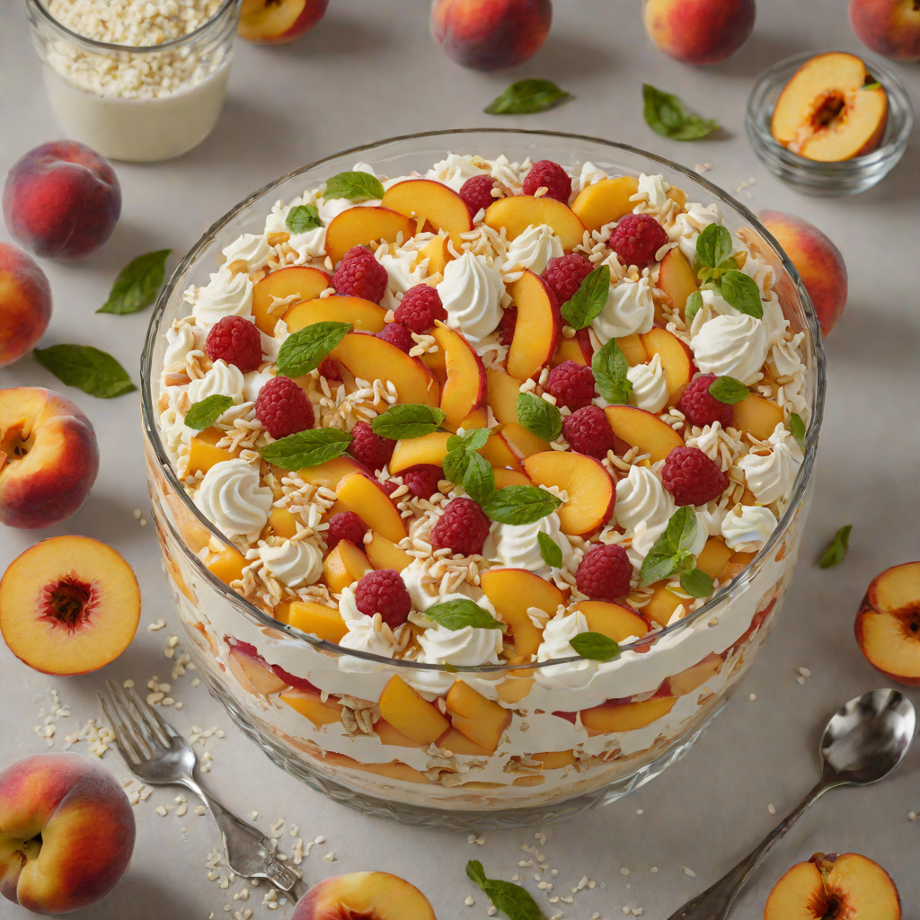 No-Bake Peach and Mascarpone Summer Trifle