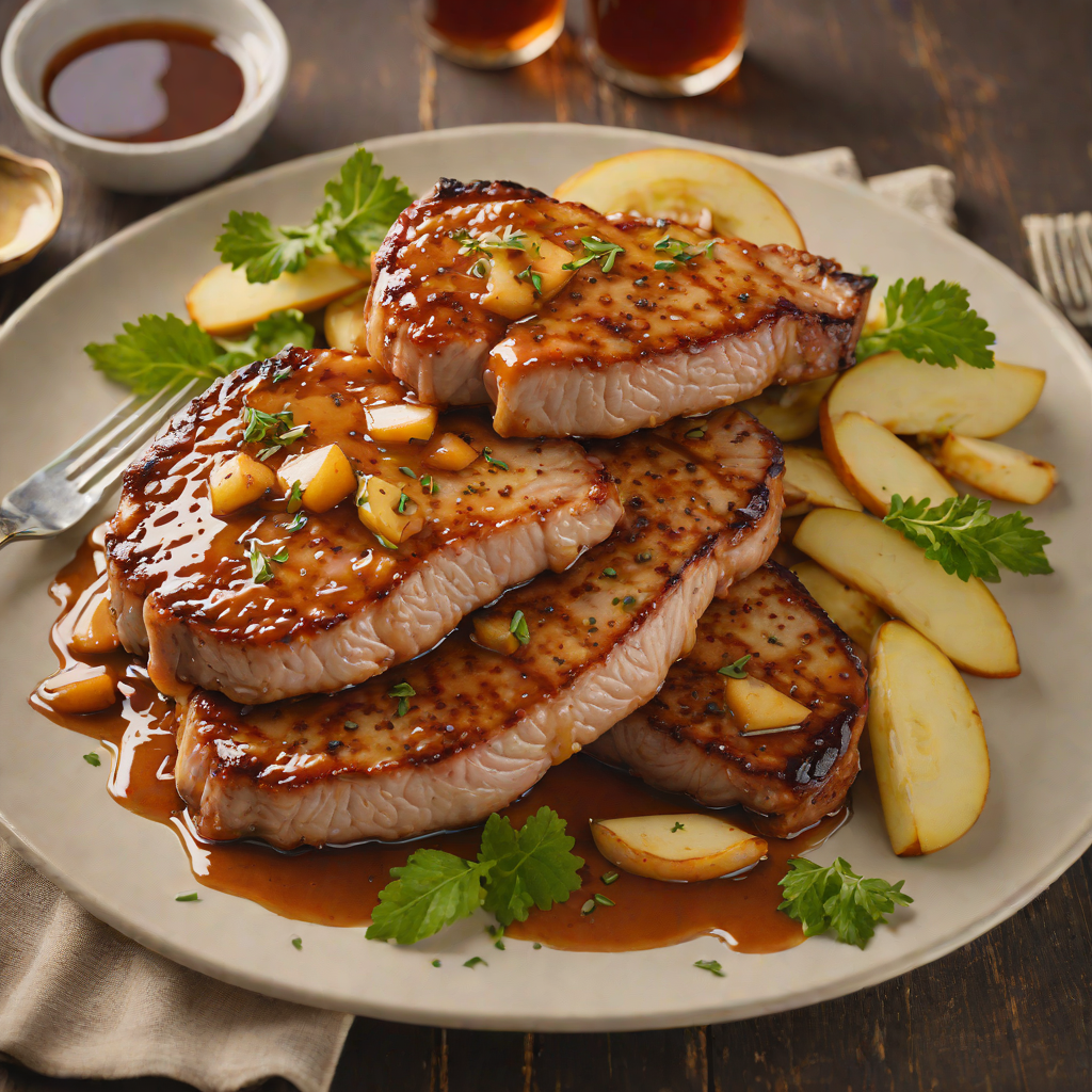 Pan-Seared Pork Chops with Indiana Apple Cider Glaze