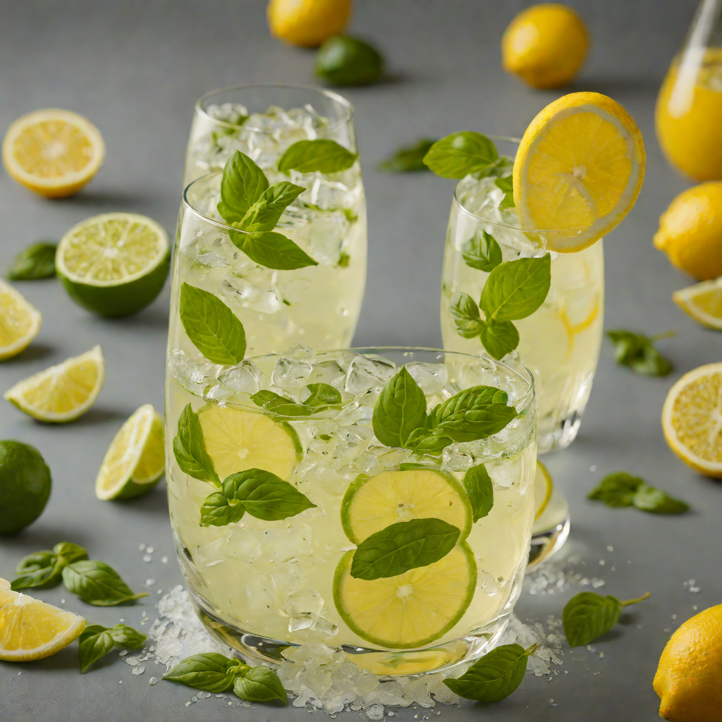 Vodka Basil Lemonade Fizz
