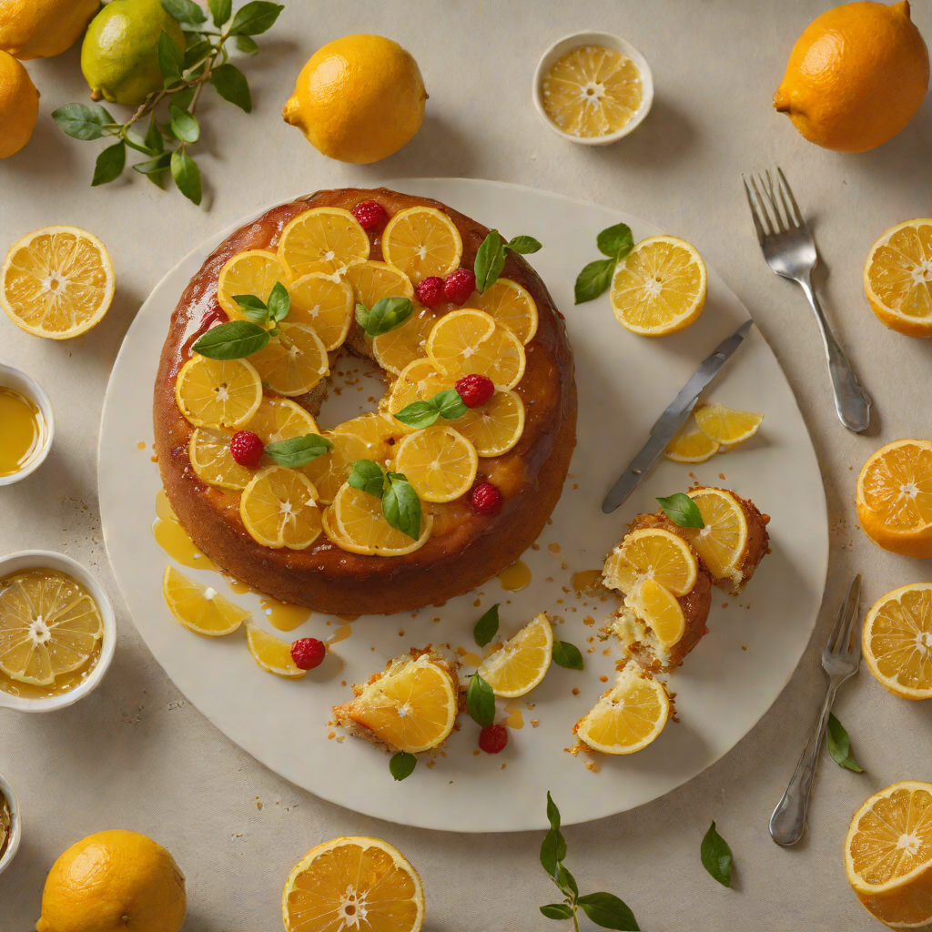 Summer Citrus Olive Oil Cake with Honey Glaze