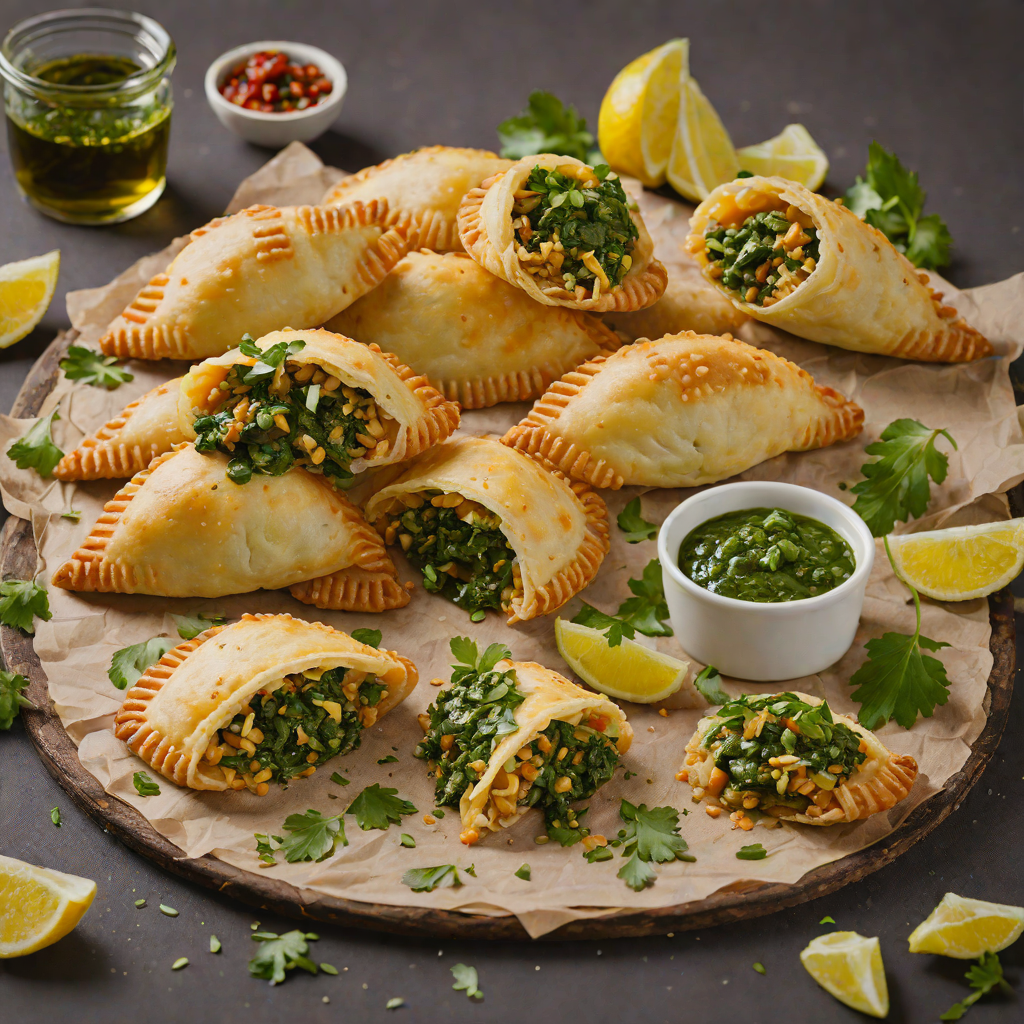 Andean Potato and Cheese Empanadas with Spicy Chimichurri