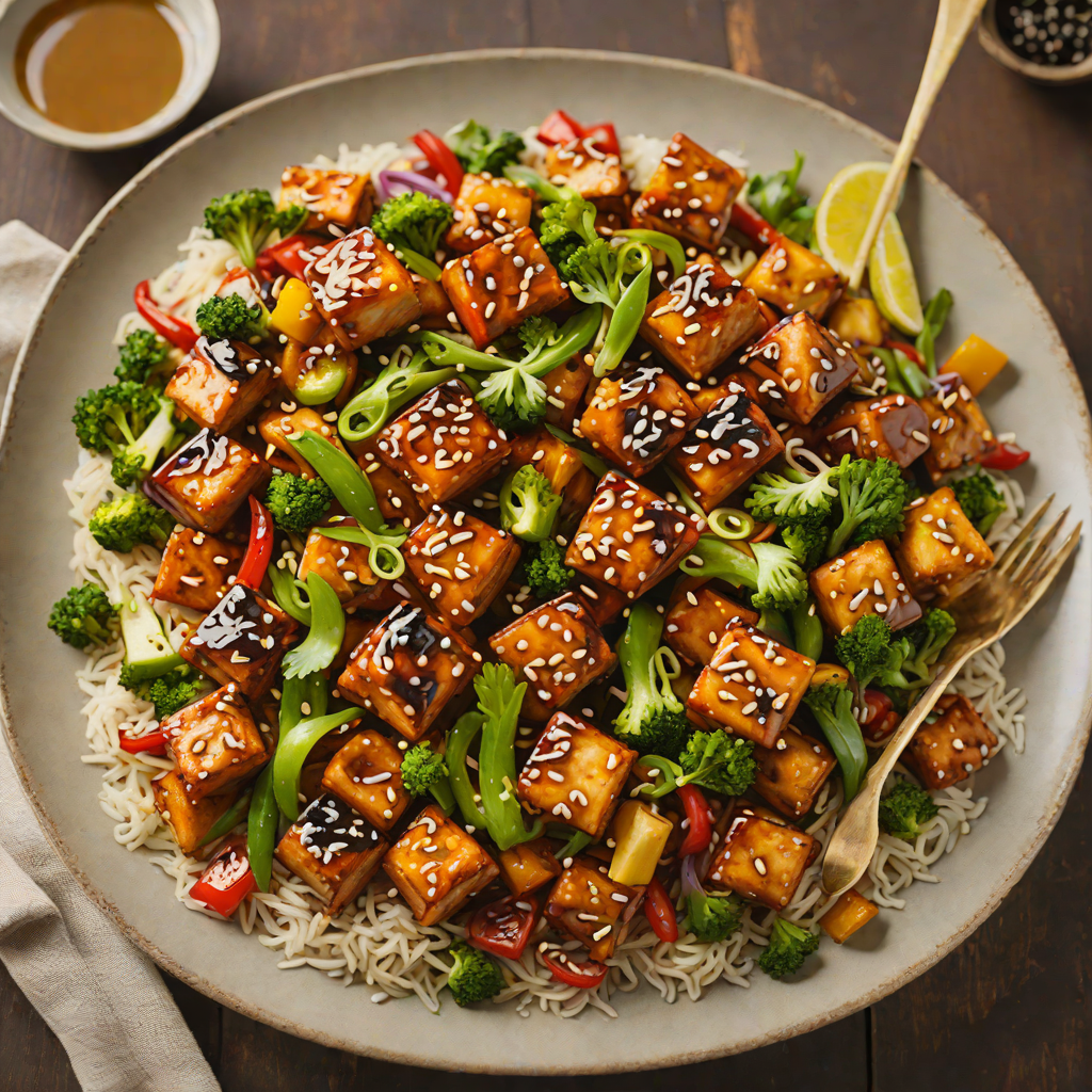 Half-Hour Honey Soy Glazed Tofu Stir-Fry
