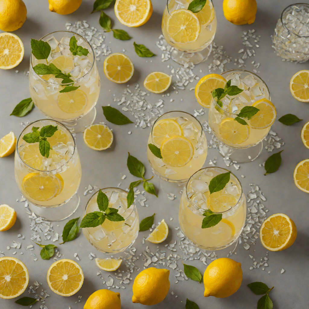 Citrus-Ginger Gin Fizz with Fresh Lemon
