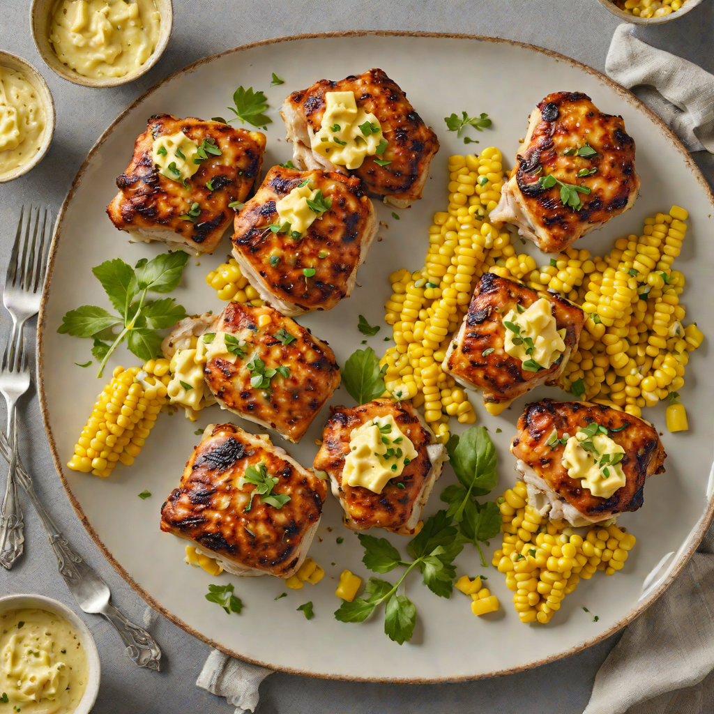 Pan-Seared Chicken Thighs with Indiana Sweet Corn and Herb Butter