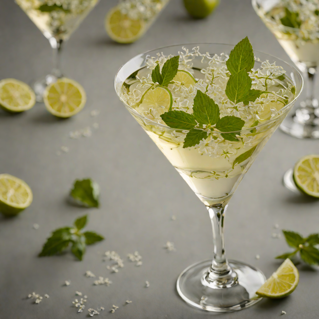 Classic Elderflower Vodka Martini