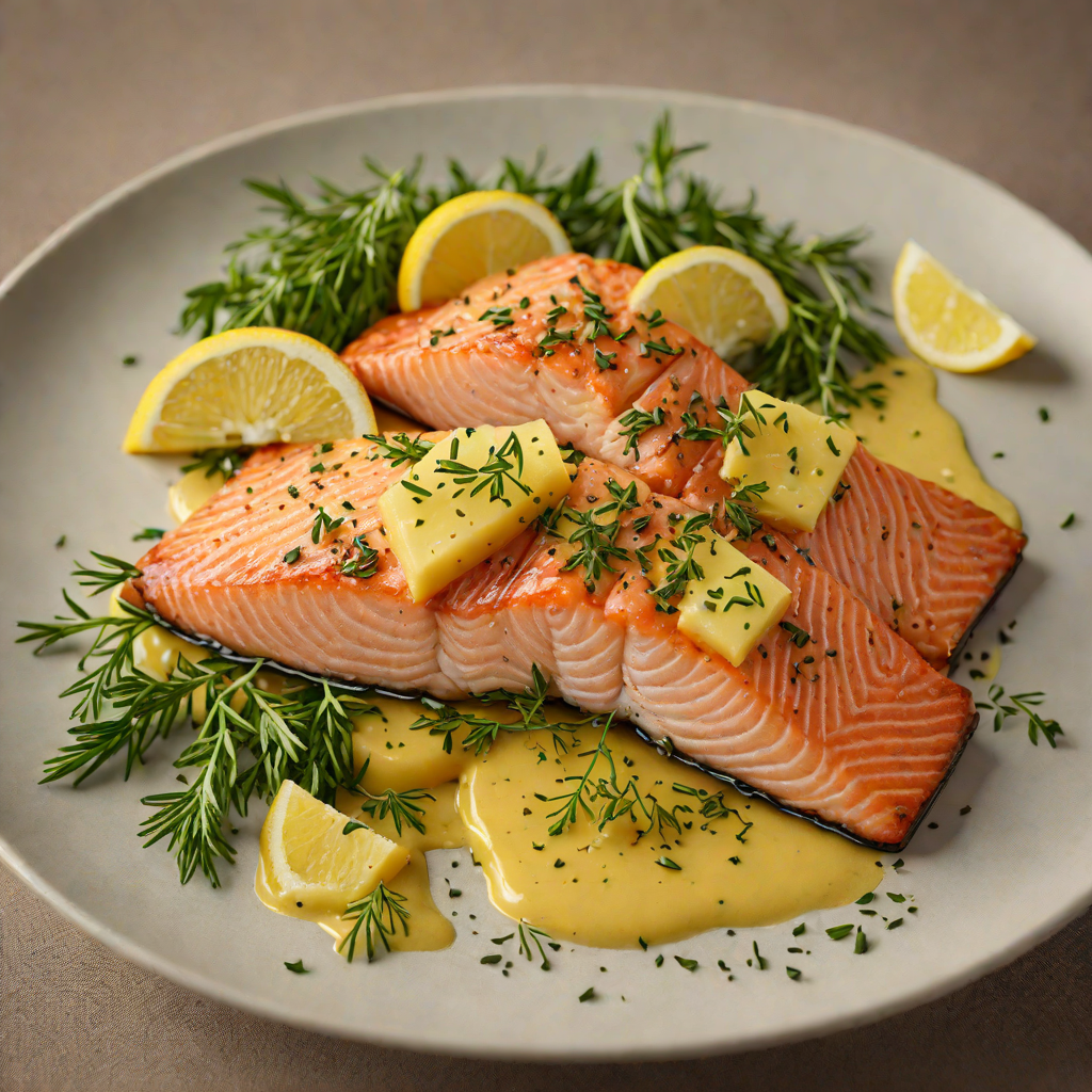 Pan-Seared Salmon with Dorsal Fin Herb Butter