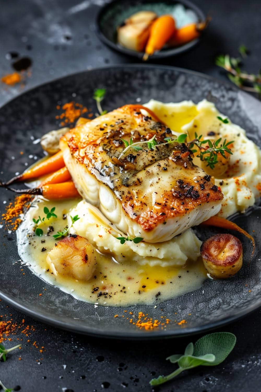 Pan-Seared Sea Bass with Breton Seaweed Butter