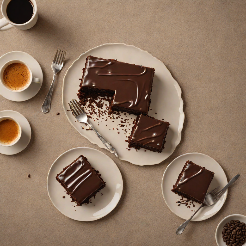 Chocolate-Stout Sheet Cake with Espresso Ganache