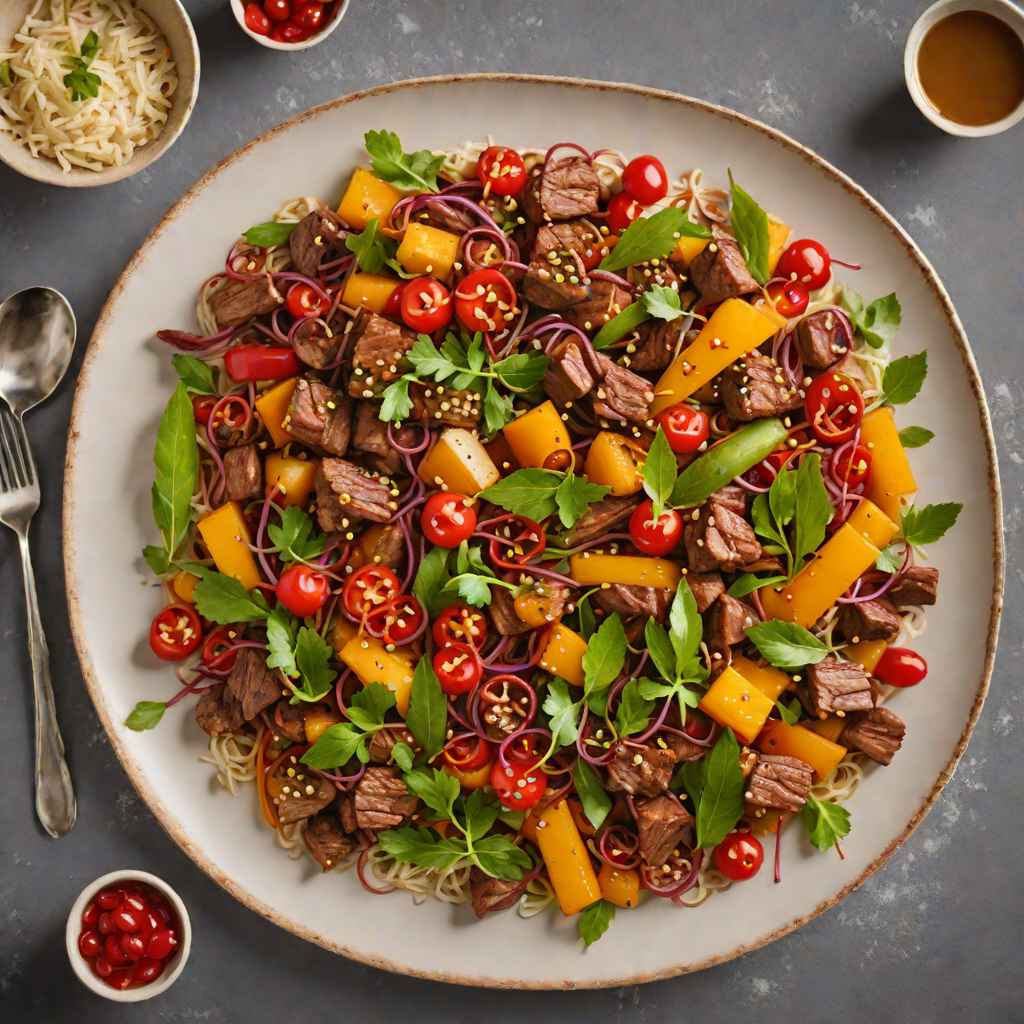 Kangaroo Fillet Stir-Fry with Quandong and Ginger