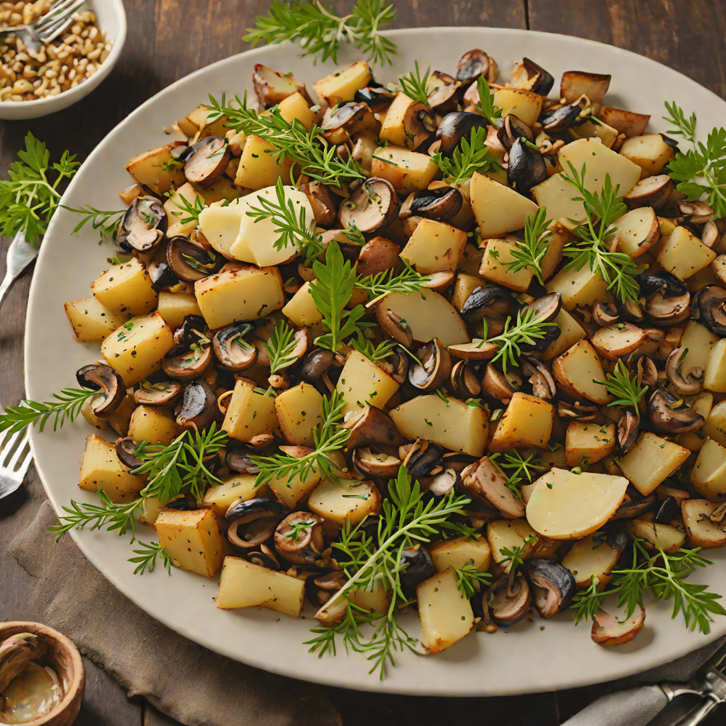 Juniper-Smoked Potato and Mushroom Hash