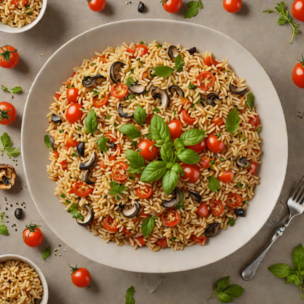 Herb-Infused Tomato and Mushroom Risotto