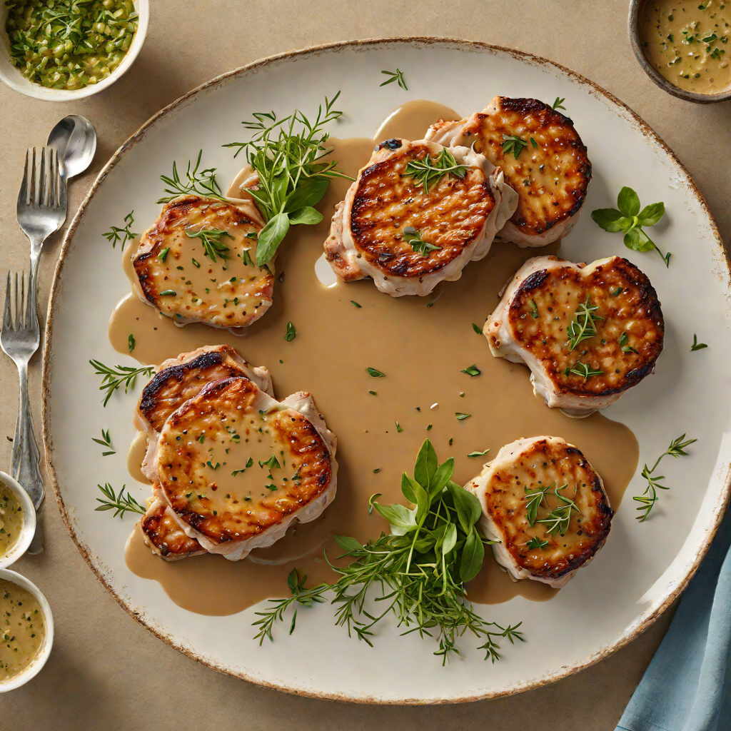 Pan-Seared Pork Chops with Regional Herb Pan Sauce