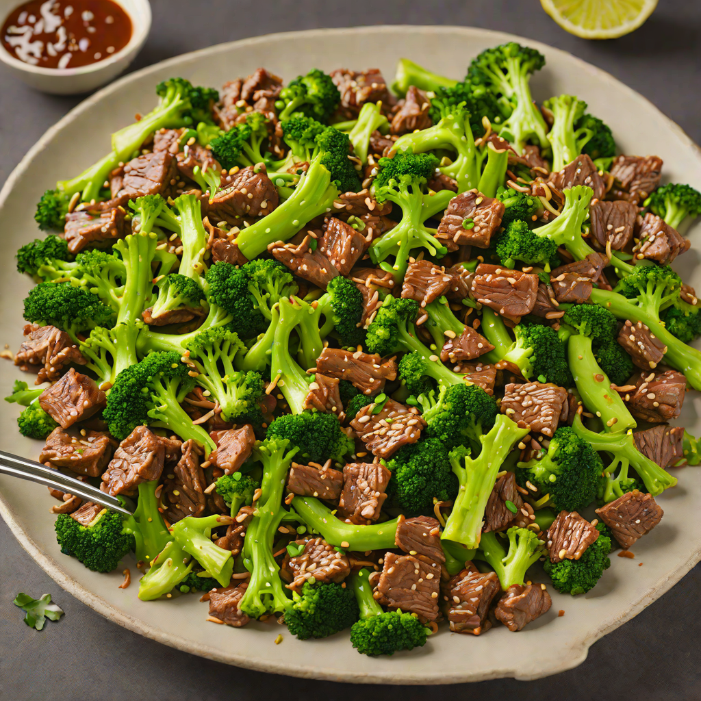 Ginger-Scallion Stir-Fried Beef with Broccoli