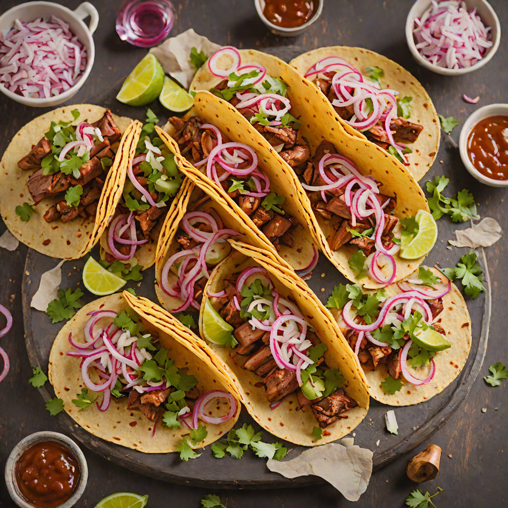 Grilled Whiskey-Glazed Pork Tacos with Pickled Red Onion