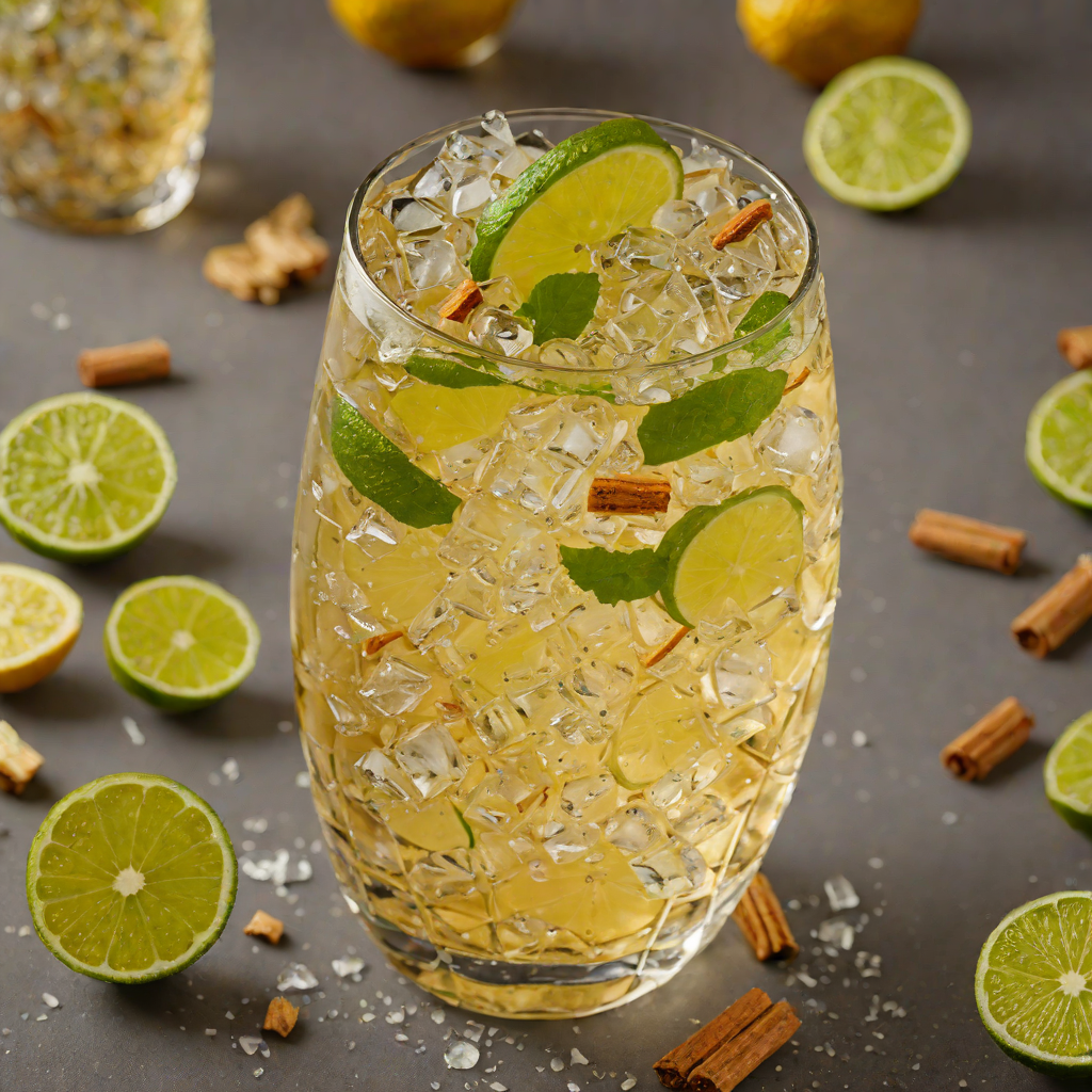 Lime-Spiced Rum Highball with Ginger Beer