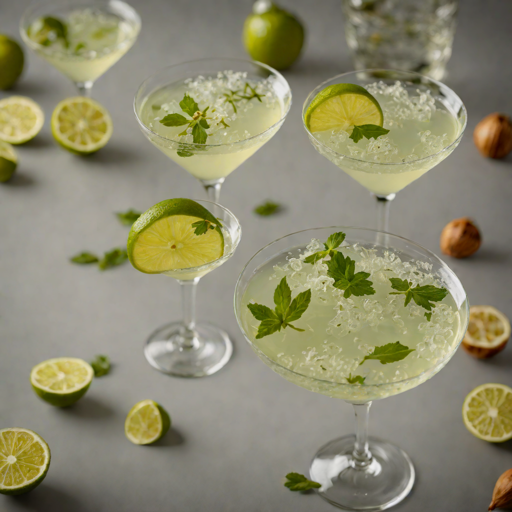 Shaken Gin and Elderflower Martini