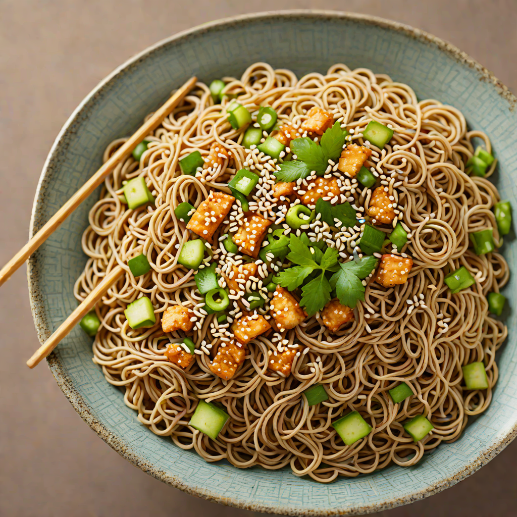 Ginger-Scallion Soba Noodles with Sesame
