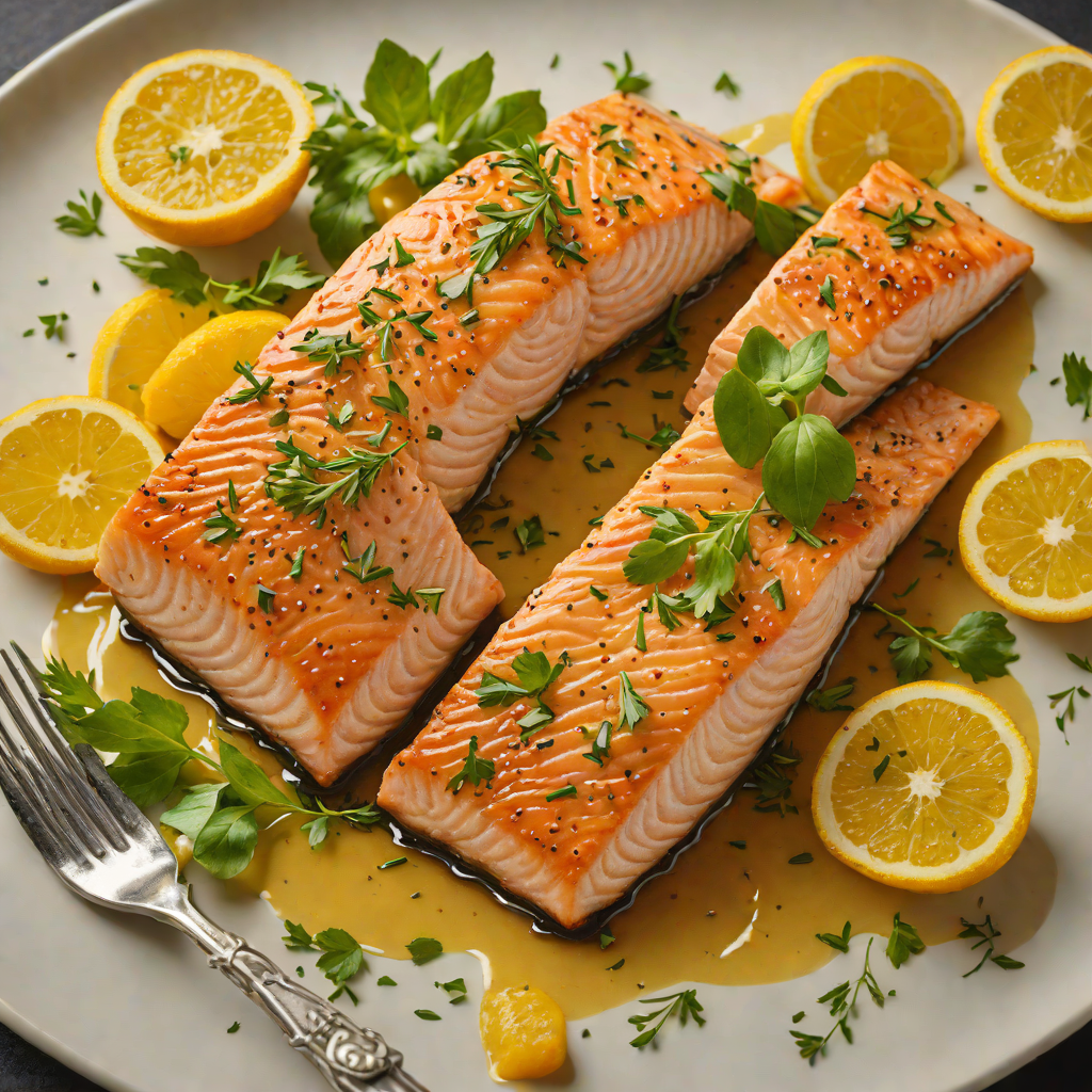 Pan-Seared Salmon with Citrus-Herb Glaze