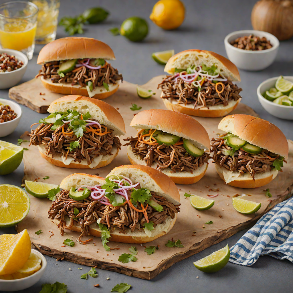 Slow Cooker Citrus-Spiced Pulled Beef Sandwiches