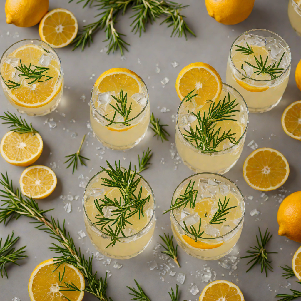 Citrus-Infused Gin Fizz with Fresh Rosemary