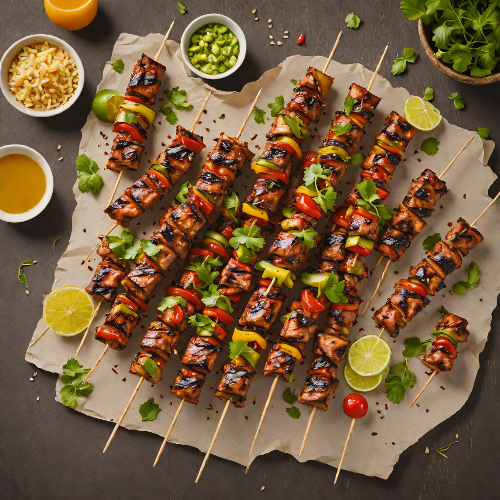 Spicy Hop-Infused IPA-Marinated Grilled Pork Skewers