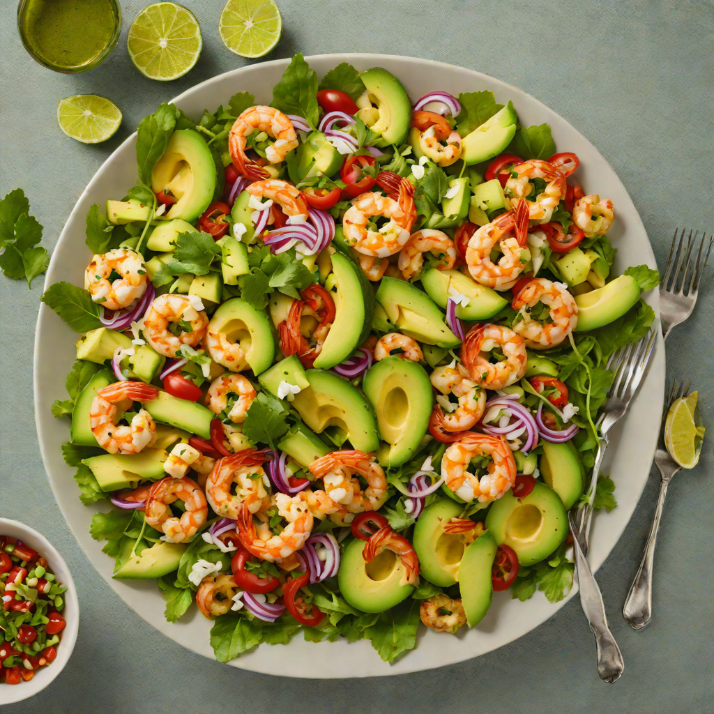 Chili-Infused Shrimp and Avocado Salad