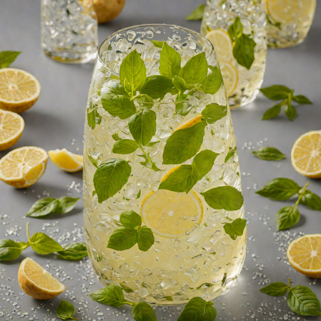 Ginger Basil Sparkling Cooler