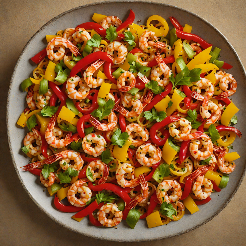 Spicy Throttle-By-Wire Shrimp Stir-Fry with Bell Peppers