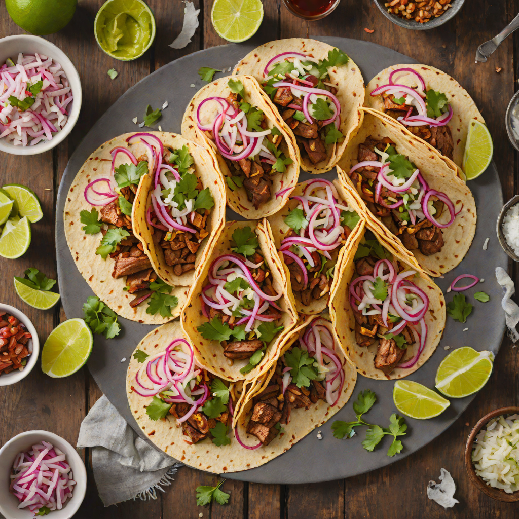 Grilled Whiskey-Spiced Pork Tacos with Pickled Onions