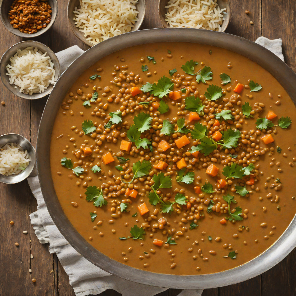 Indian-Spiced Lentil Curry with Coconut Milk