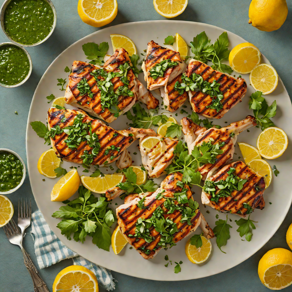 Citrus-Marinated Grilled Chicken with Regional Herb Chimichurri