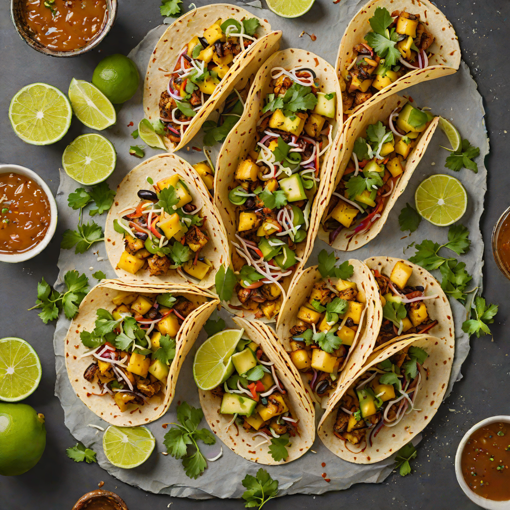 Charred Pineapple and Jalapeño Whiskey Glazed Tacos