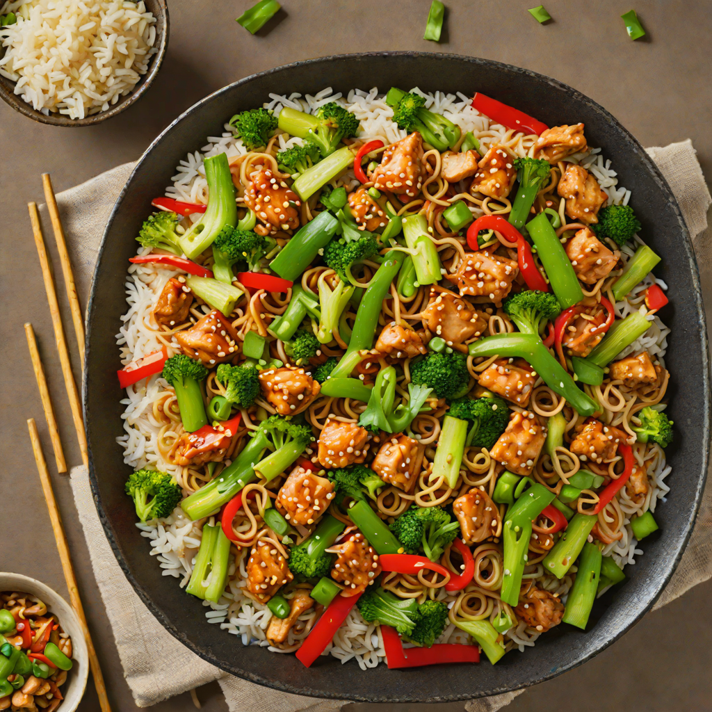 Hibachi-Style Ginger Scallion Chicken Stir Fry
