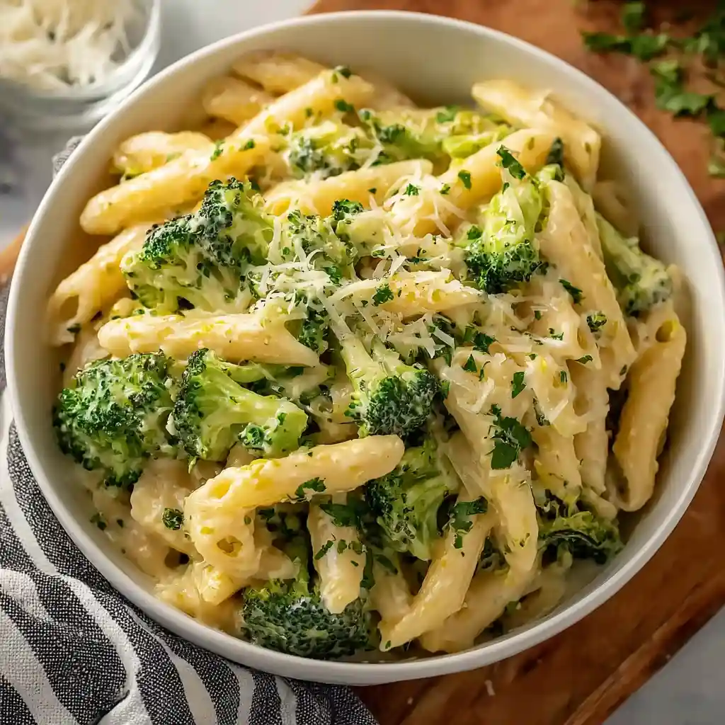 Cheesy Broccoli Pasta Cups