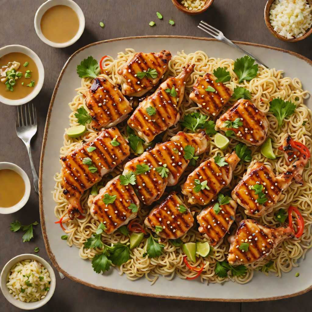 Hibachi-Style Grilled Chicken with Garlic Butter Sauce