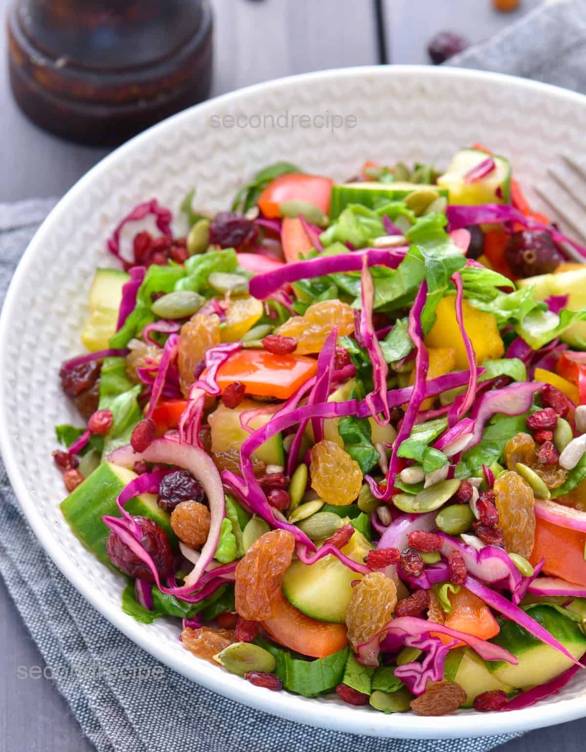 Adventure Park Trail Mix Salad with Honey-Lime Dressing