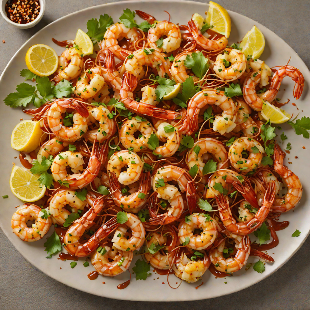 Sautéed Shrimp with Spicy Garlic Soy Glaze