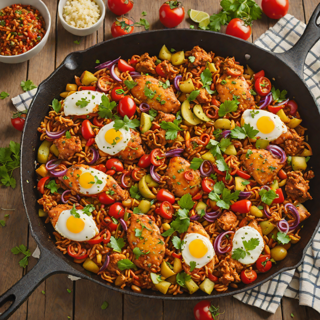 New York Jazz-Inspired Spicy Cajun Chicken Skillet