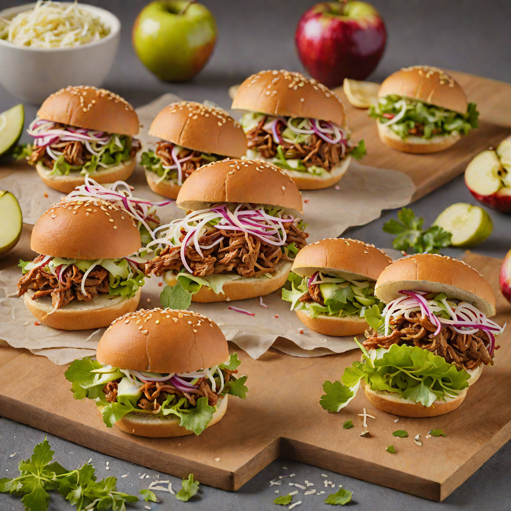 Maple-Glazed Pulled Pork Sliders with Regional Apple Slaw