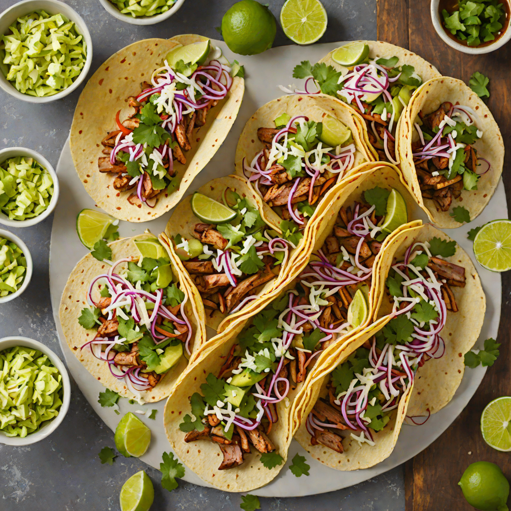 Grilled Whiskey-Marinated Pork Tacos with Cilantro Lime Slaw