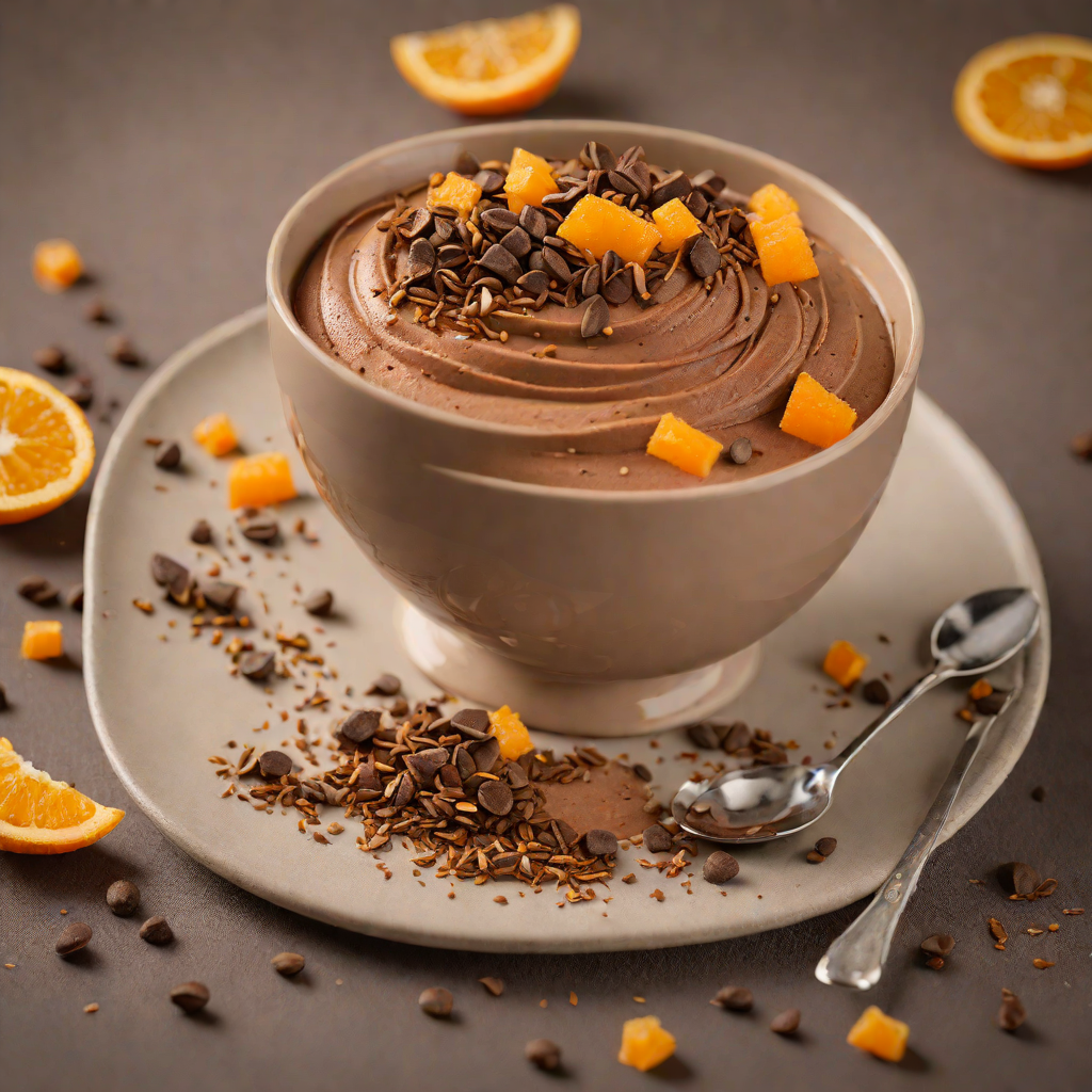 Coffee-Chocolate Bittersweet Mousse with Orange Zest