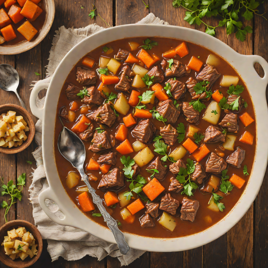 Slow Cooker Pekin-Style Beef Stew with Root Vegetables