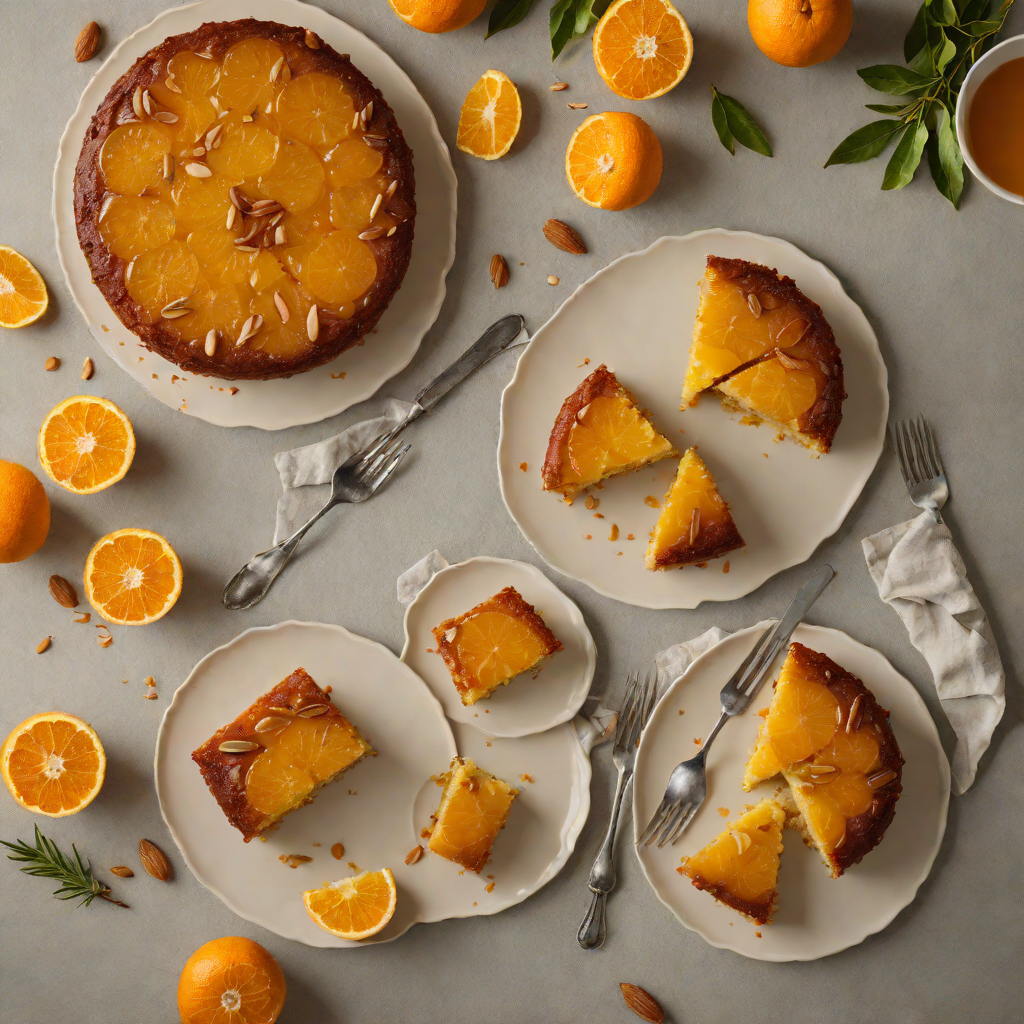 Orange Almond Upside-Down Cake