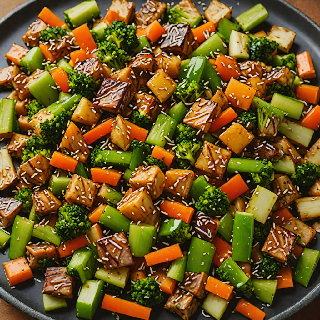 Hibachi-Style Stir-Fried Vegetables with Garlic Soy Glaze